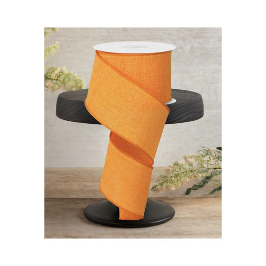 2.5" Royal Canvas Ribbon: New Orange (10 Yards)