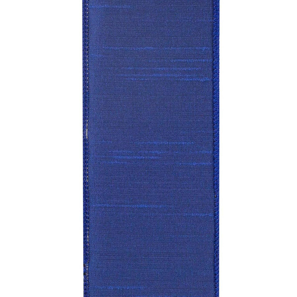 2.5" Velvet Plush Dupioni Ribbon: Royal Blue (10 Yards)