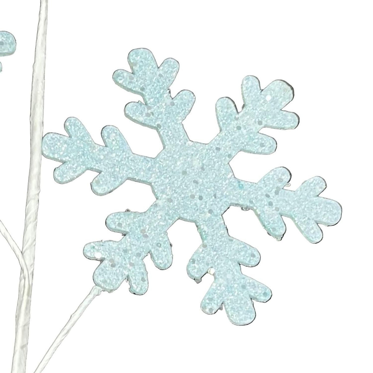 29" Ice Blue Glitter Snowflake Spray
