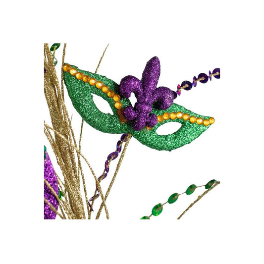 30" Mardi Gras Masks & Balls Spray