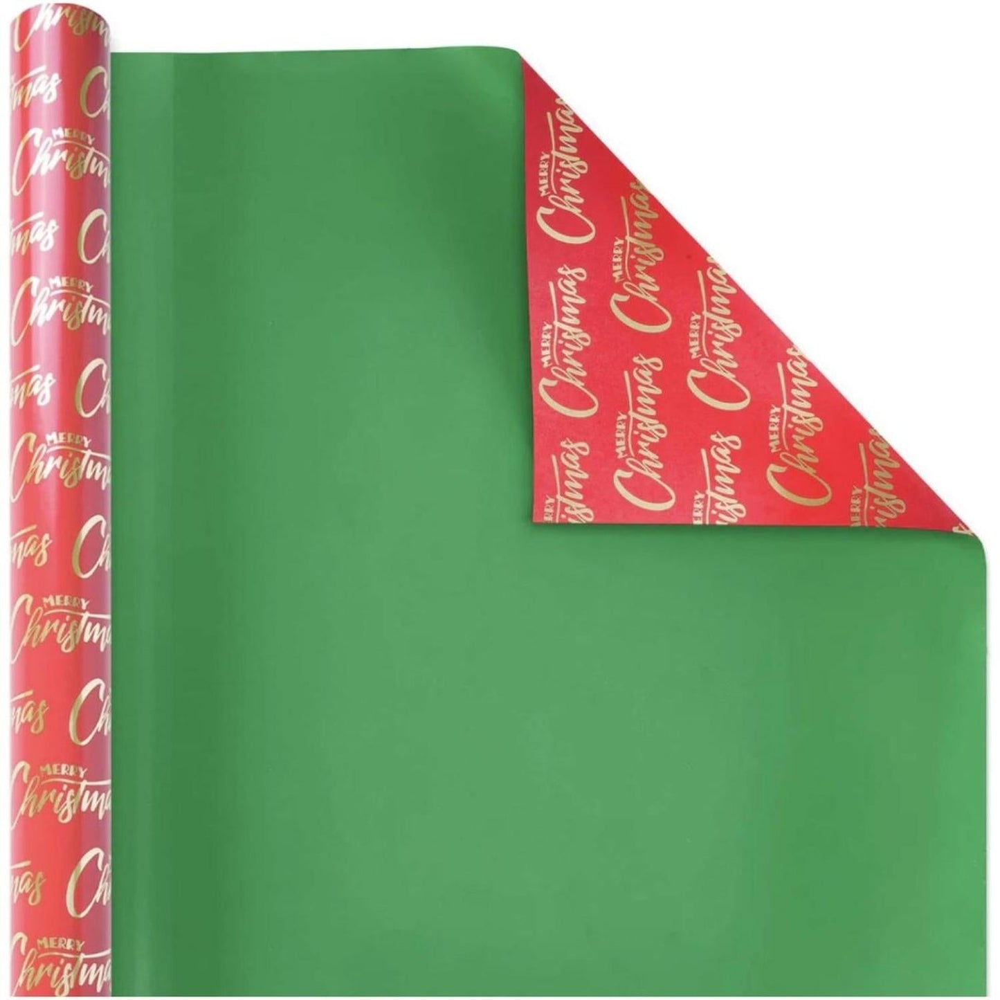 30in Reversible Merry Christmas Wrapping Paper