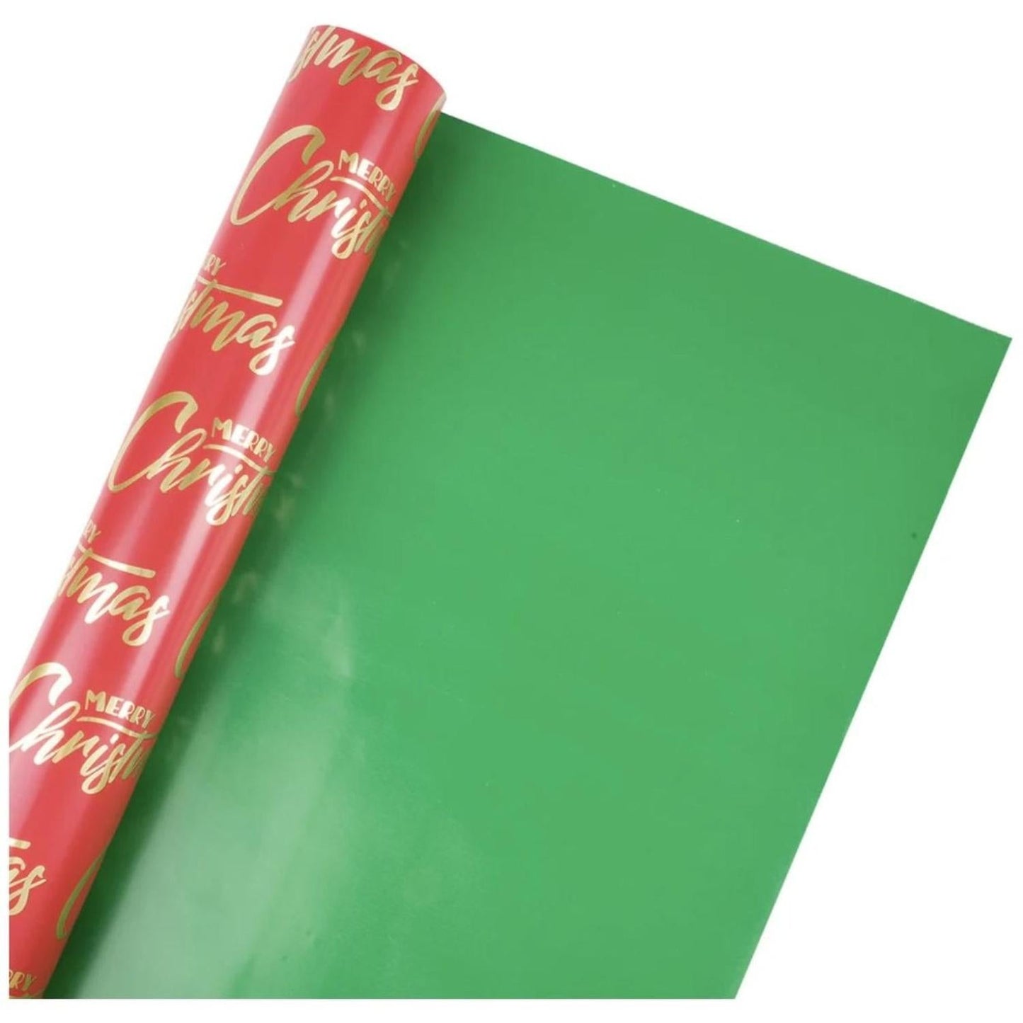 30in Reversible Merry Christmas Wrapping Paper