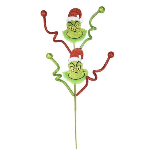 33" Glitter Green Elf Spray