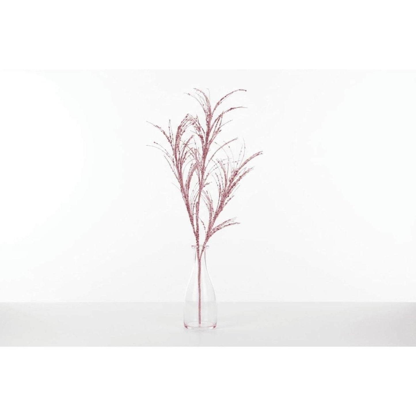 34" Glitter Sequin Pampas Grass Spray: Pink