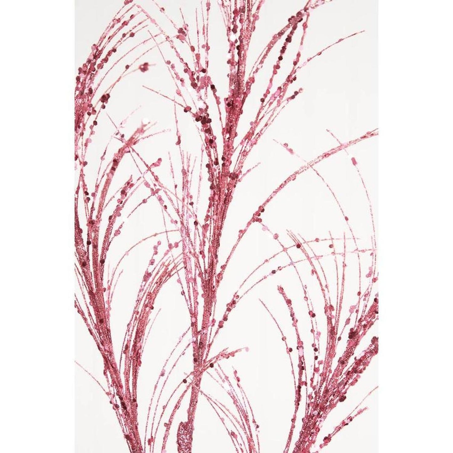 34" Glitter Sequin Pampas Grass Spray: Pink