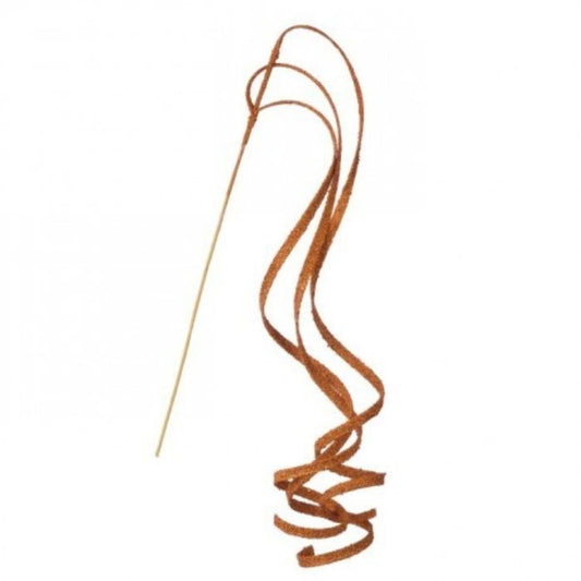 39" Glitter Loop Ribbon Spray: Orange