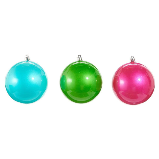 4" Bright Pearlescent Ball Ornament