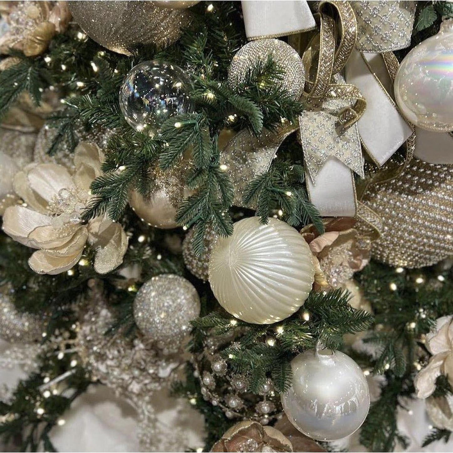 4" Decadent Diamond Ornament: Crystal