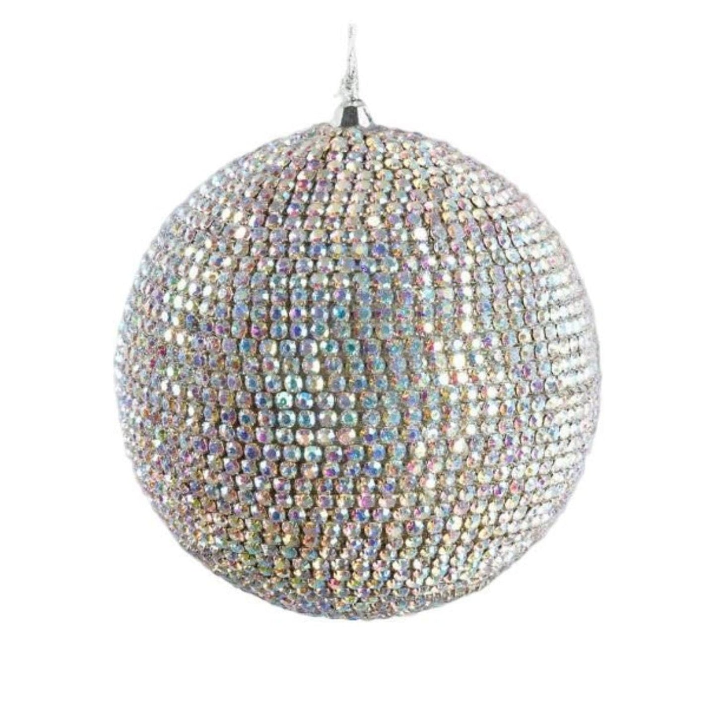 4" Decadent Diamond Ornament: Crystal