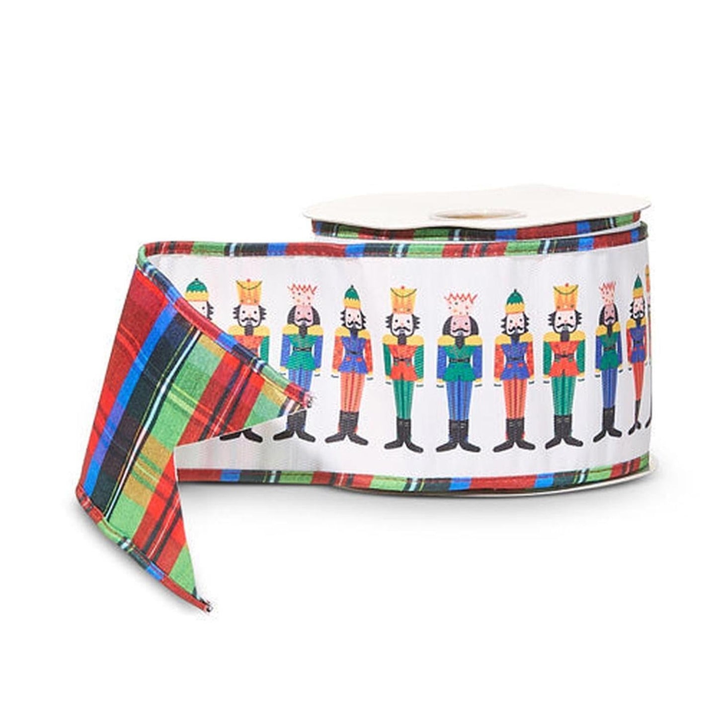 4" Nutcracker Plaid Ribbon (10 Yards)