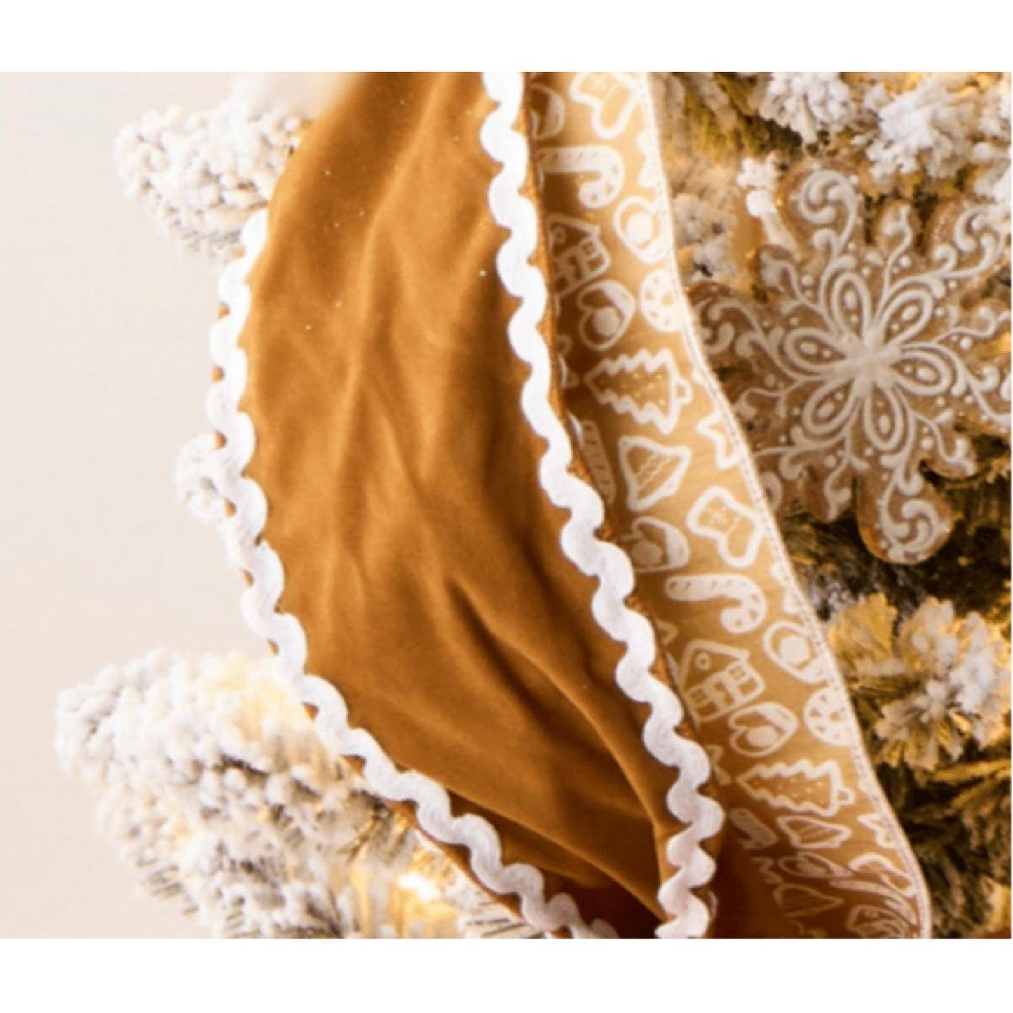 4" Sueded Gingerbread Ribbon (10 Yards)