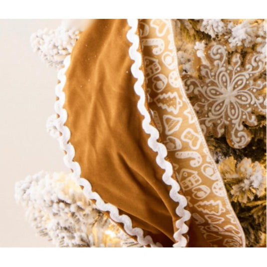 4" Sueded Gingerbread Ribbon (10 Yards)