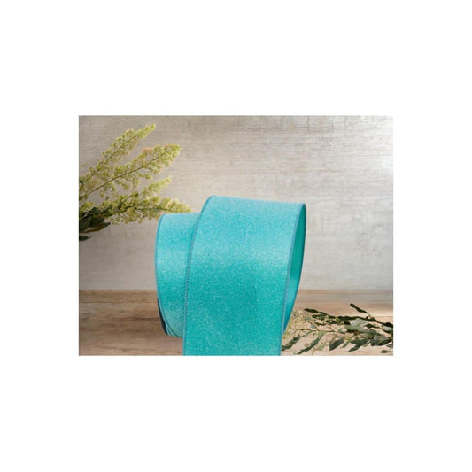 4" Sugar Candy Ribbon: Teal (10 Yards)