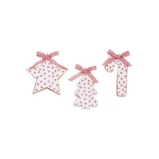 4.5" Peppermint Sprinkles Cookie Ornament
