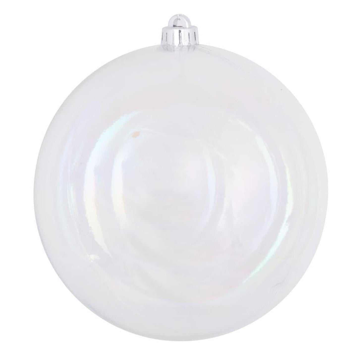 4.75" Clear Iridescent Ball Ornament