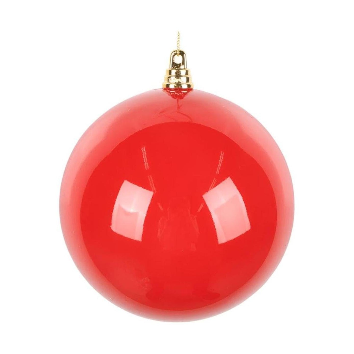 4.75" High-Gloss Ball Ornament: Red