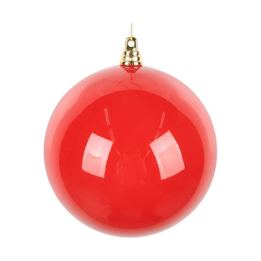 4.75" High-Gloss Ball Ornament: Red