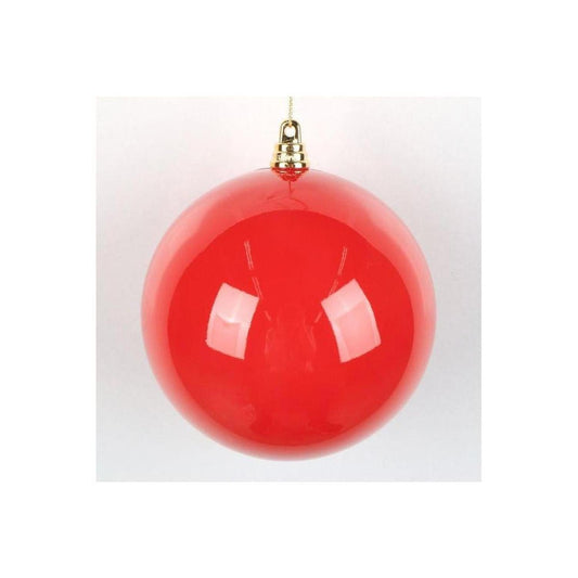 4.75" High-Gloss Ball Ornament: Red