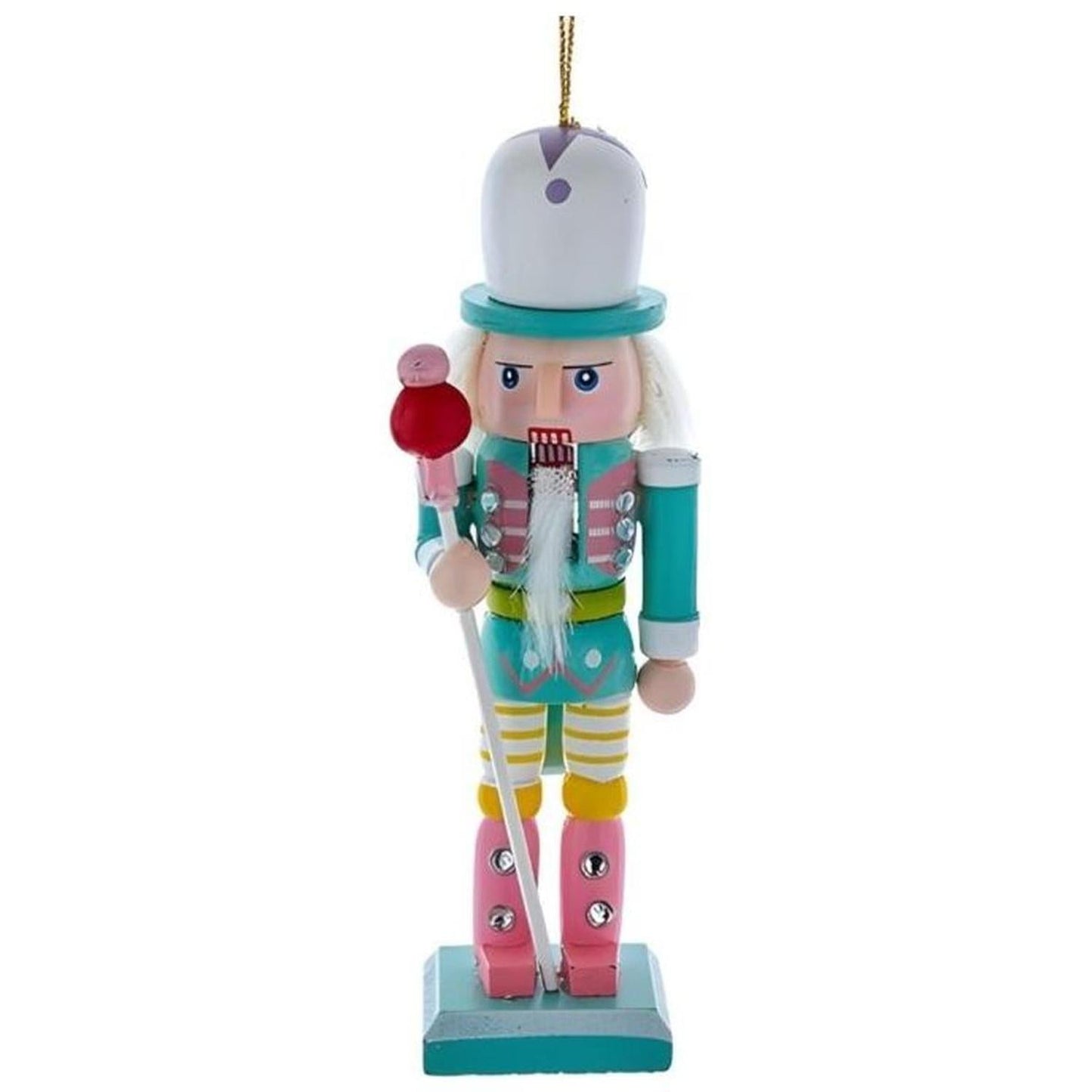 5" Wooden Pastel Nutcracker Ornaments