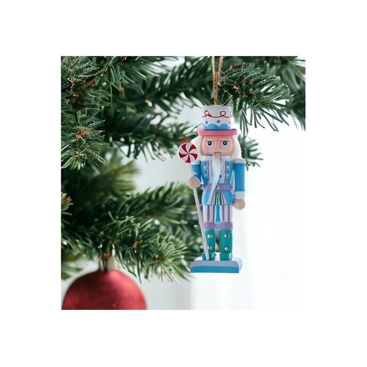5" Wooden Pastel Nutcracker Ornaments