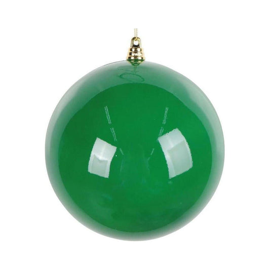 6" High-Gloss Ball Ornament: Green