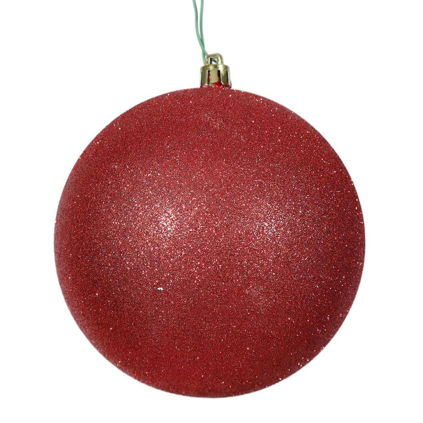 6" Red Sequin Christmas Ornaments (4 pack)