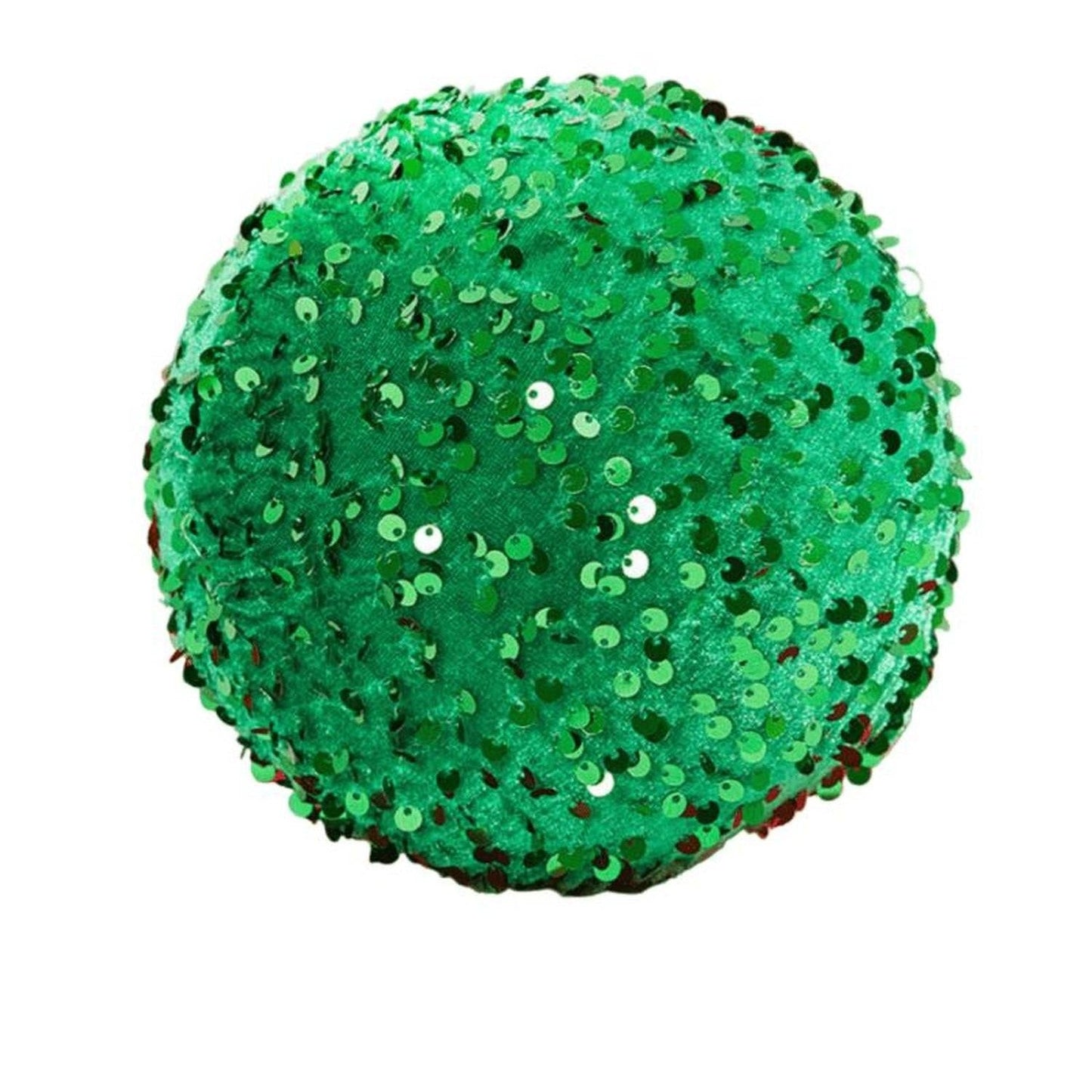 6" Sequin Ball Ornament: Green