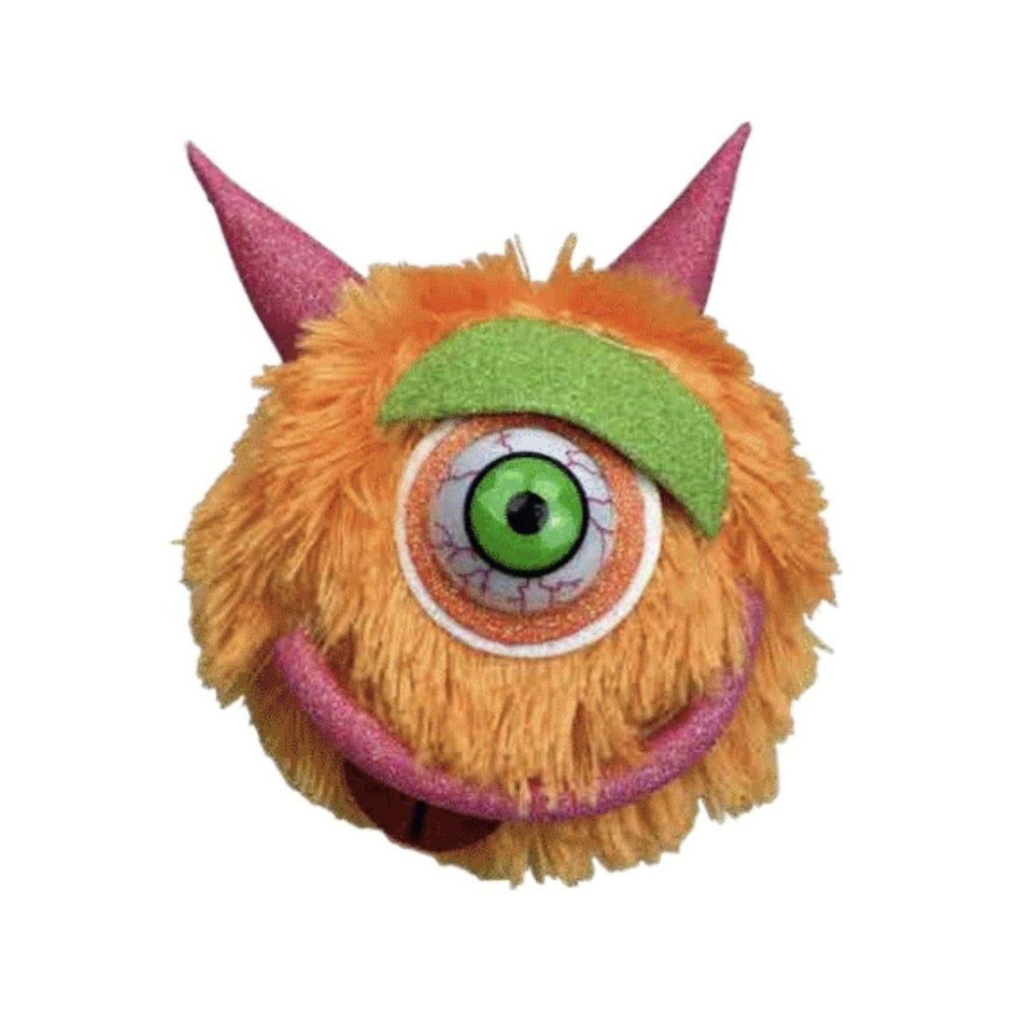 7" Furry Monster Ornament: Orange