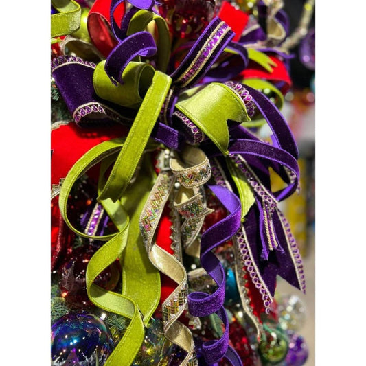 .75" Velvet Luster Ribbon: Purple (10 Yards)