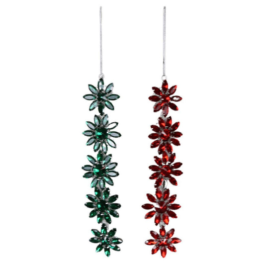 7.9" Rhinestone Faux Jewel Ornaments