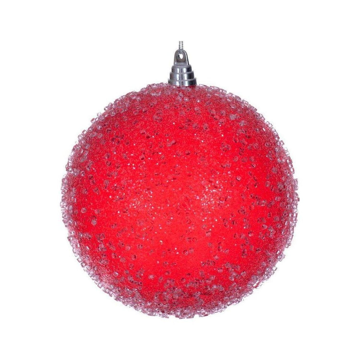 8" Red Icy Sugar Ball