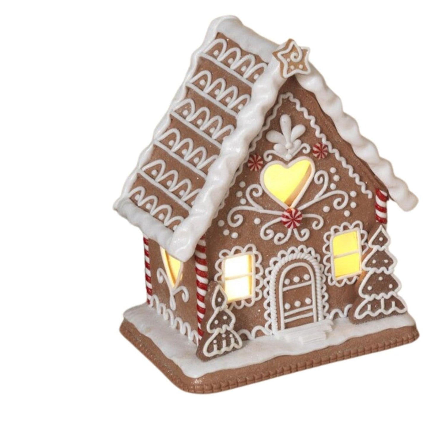 8.5" Lighted Holiday Gingerbread House