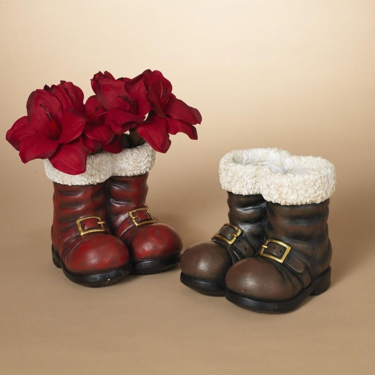 8.5" Magnesium Santa Boots Container