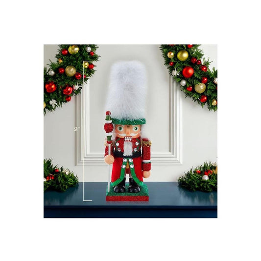 9" Hollywood Nutcrackers Red, Green and White
