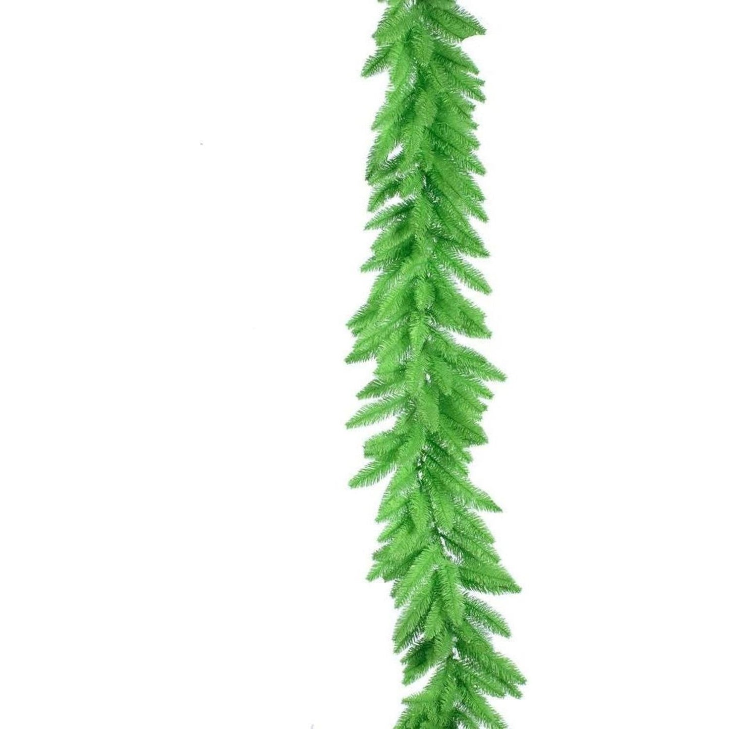 9' Lime Green Garland, LED lights