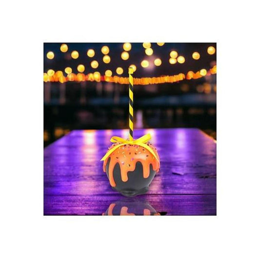 9" Orange Candy Apple