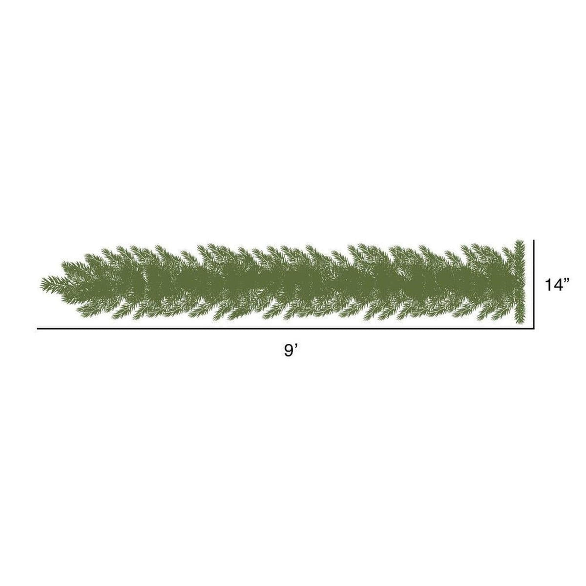 9' Pink Fir Holiday Garland, Pink Dura-Lit LED