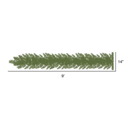 9' Pink Fir Holiday Garland, Pink Dura-Lit LED
