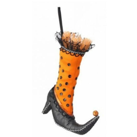 9" Plush Witch Boot Hanger
