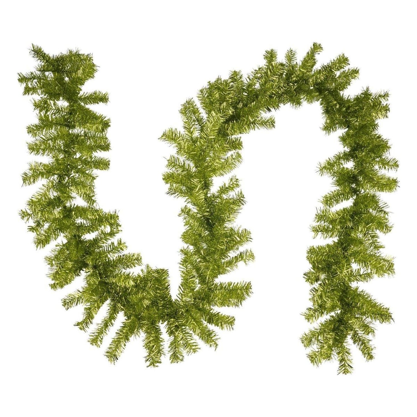 9' PVC Pine Garland: Lime Green Unlit
