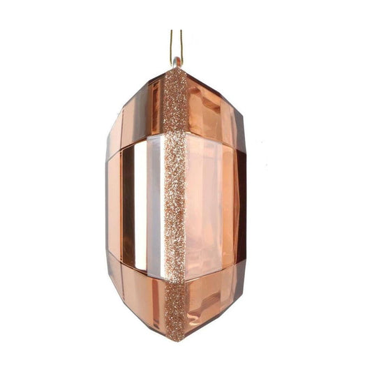 6" Acrylic Square Jewel Ornament: Rose Gold