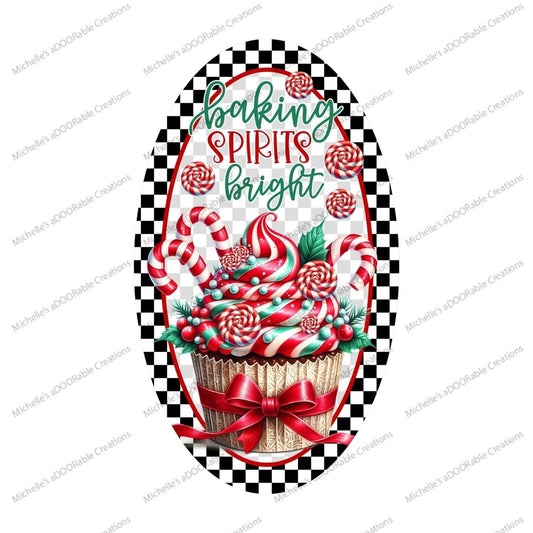 Baking Spirits Bright Christmas Sign