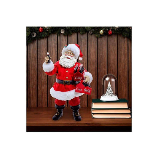 Coca-Cola® Santa Holding Two Six Packs Table Piece
