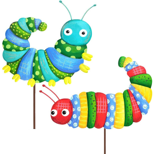 Crazy Patterned Caterpillars (Set of 2)