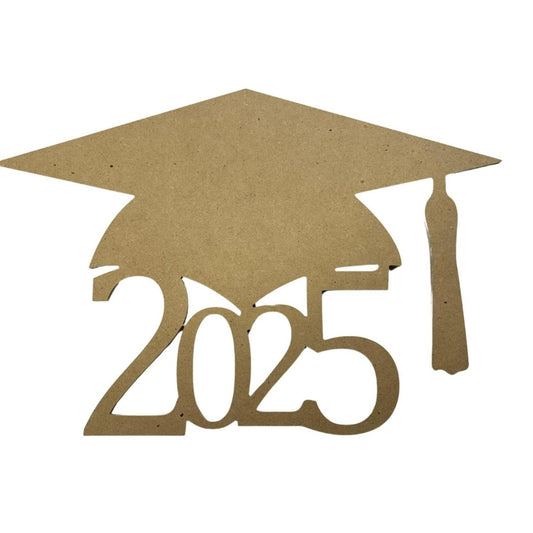 Graduation Cap Wood Cutout - Unfinished Wood