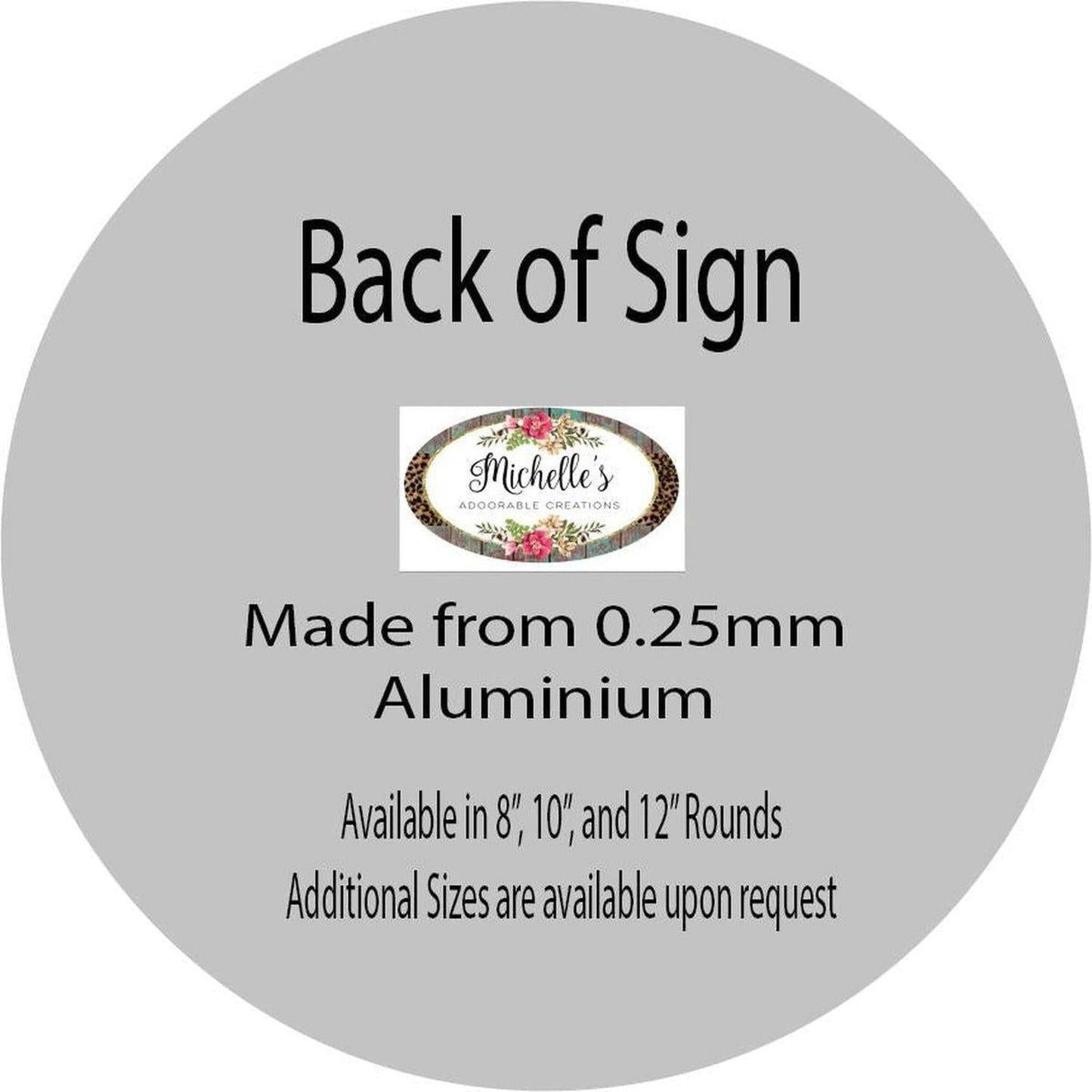 Halloween Candy Shop Round Sign