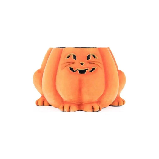 Jackie The Kitty Cat Pumpkin Candy Container