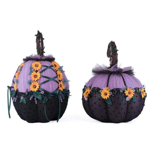 Jacks and Cats Pumpkins Set Of 2