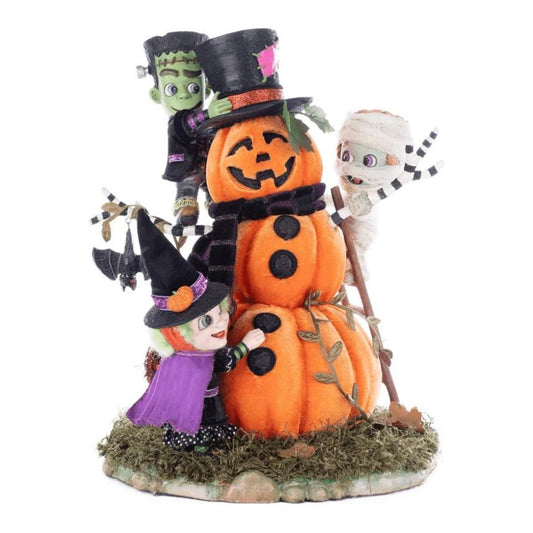 Katherine's Collection 13" Ghouls Building Pumpkin Man
