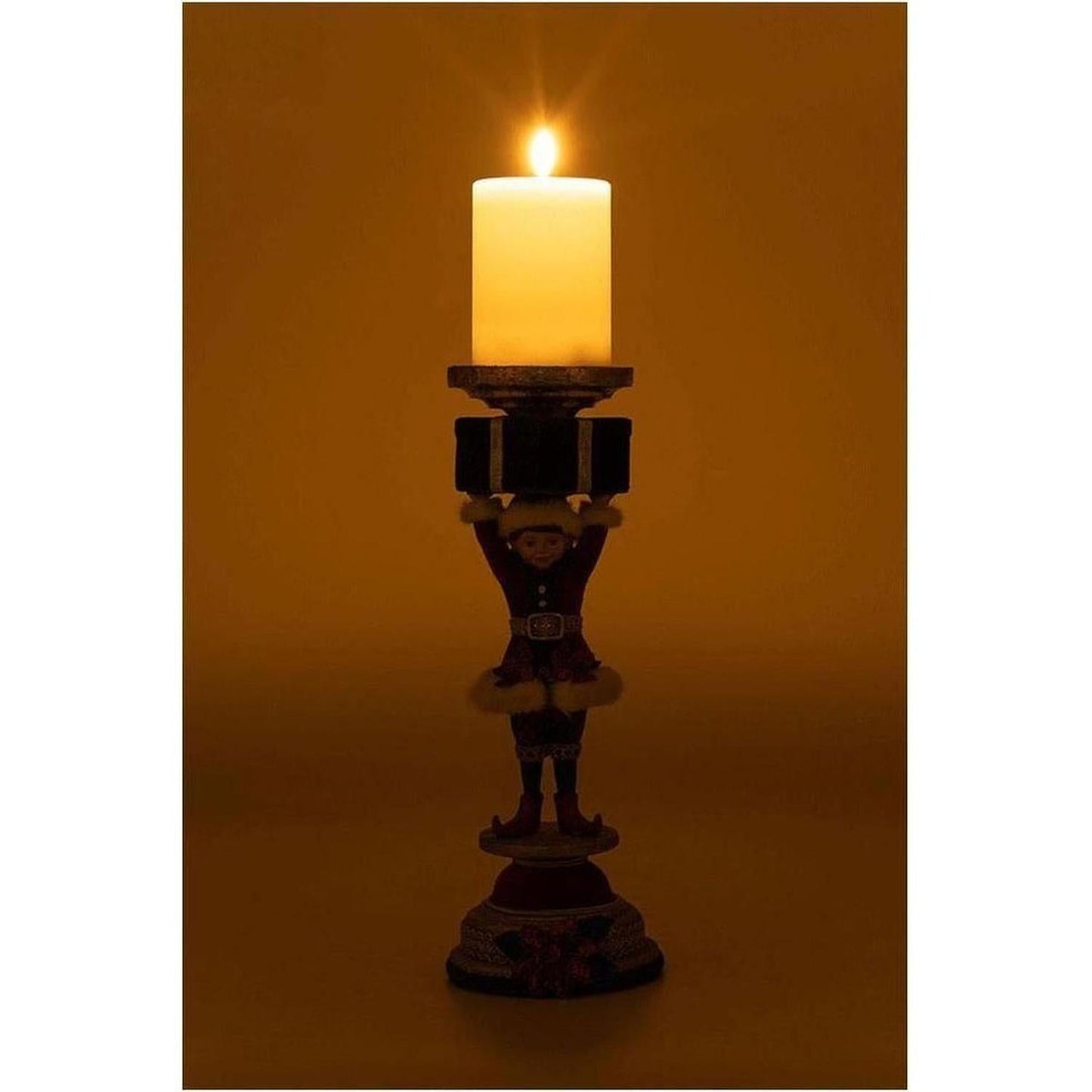 Katherine's Collection 13" Holiday Magic Elf Candlestick
